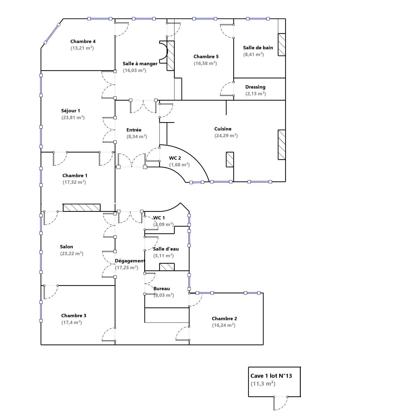 Image Sale apartment 10 rooms 221 m² Paris 6E (75006) 3.990.000 € 9