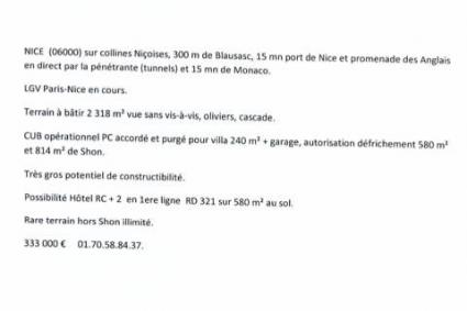 Image Sale land 06000 nice 1